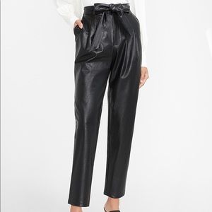 Express super high waisted faux leather pant